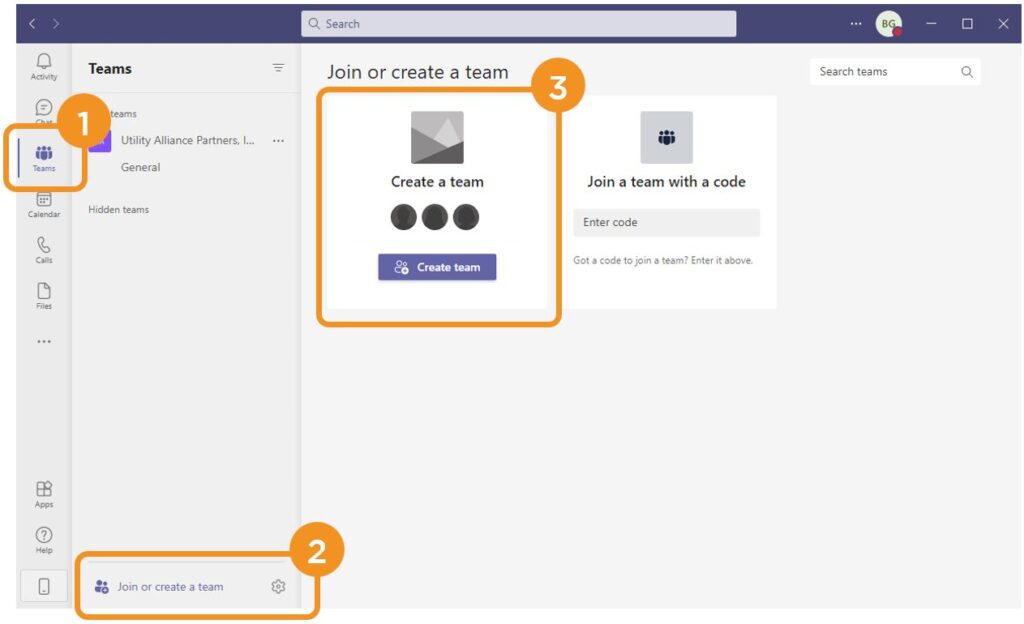 Creating A Team In Microsoft Teams Desktop